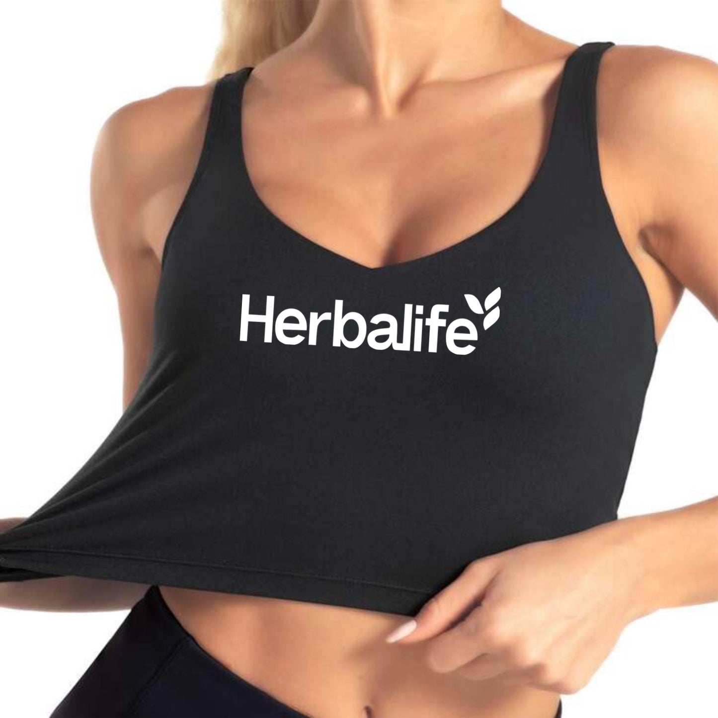 Women's Sports Bra Tank Top Black