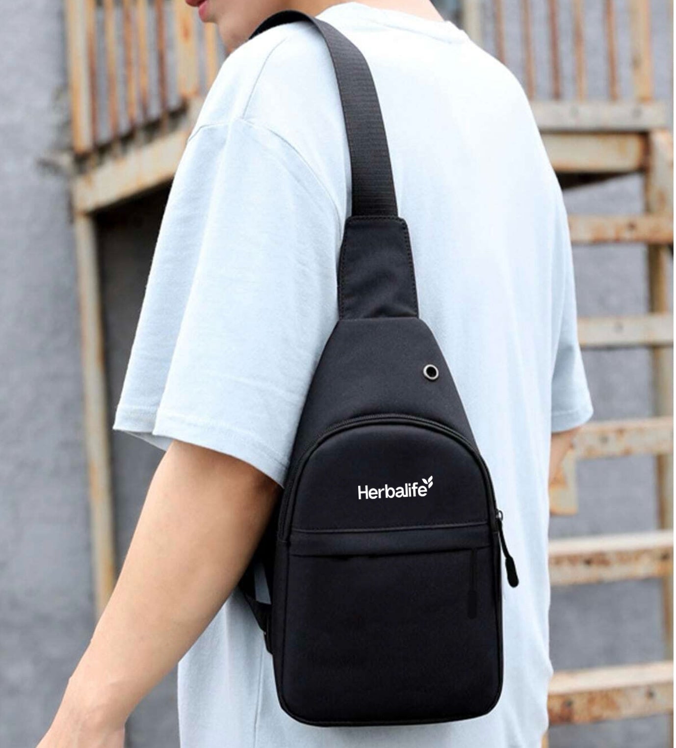 Chest Bag Usb Charging With Headset Hole Messenger Bag