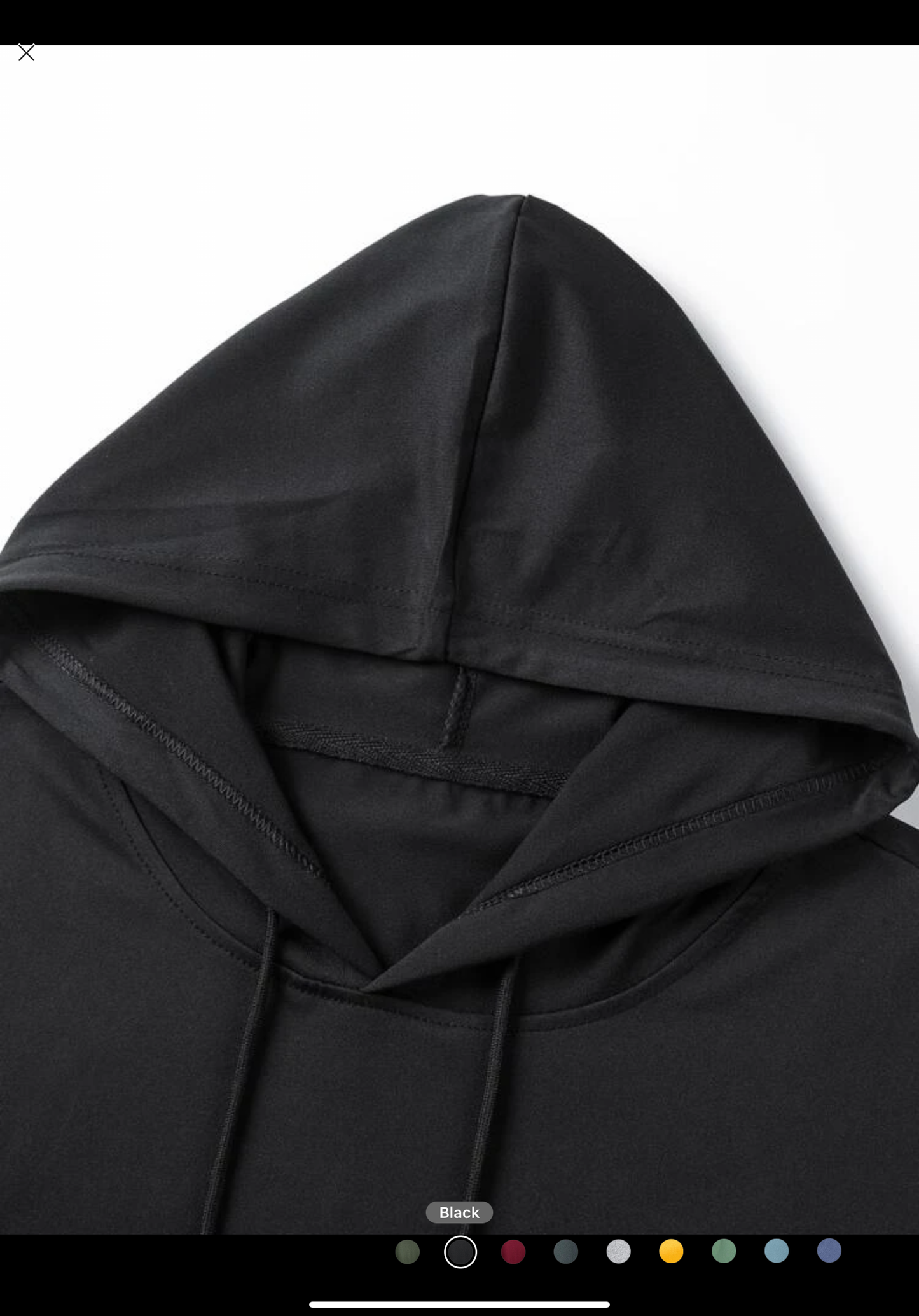 Mens Drawstring Hooded Tank Top Black